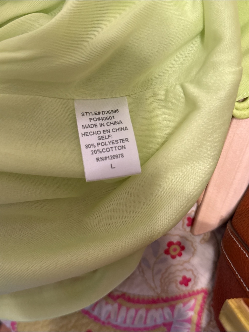 entro Neon Lime Tie-Waist Dress with Scalloped Trim - Picture 4 of 5